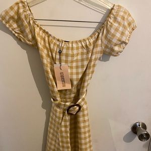 Missguided Puff Sleeve Dress